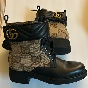 Authentic Gucci Combat Boots